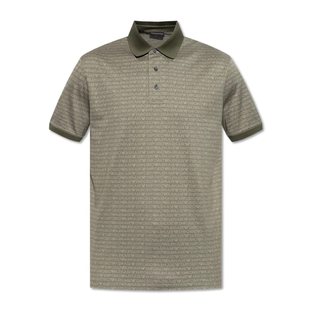 Emporio Armani Polo met logo Green Heren