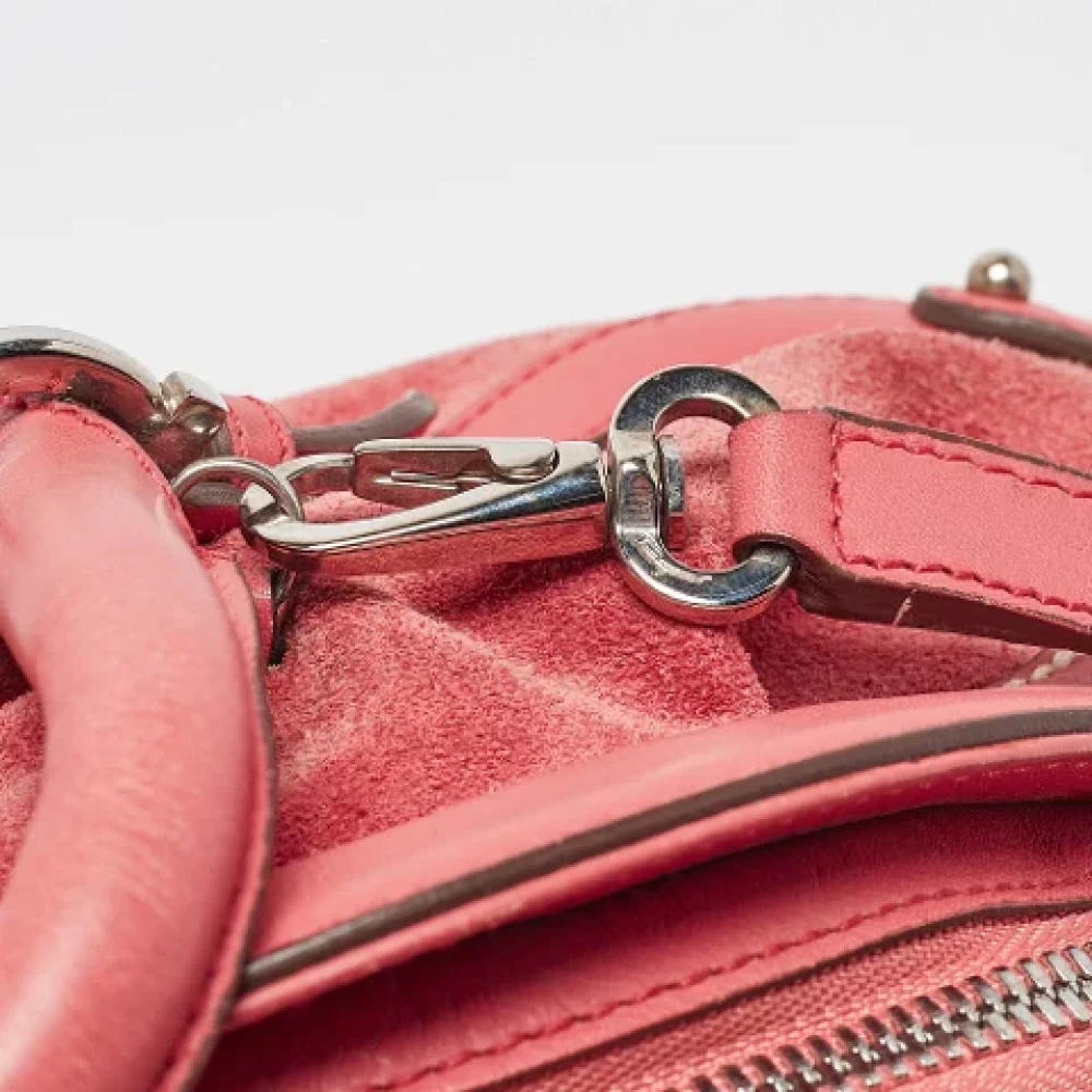 Salvatore Ferragamo Pre-owned Leather shoulder-bags Pink Dames