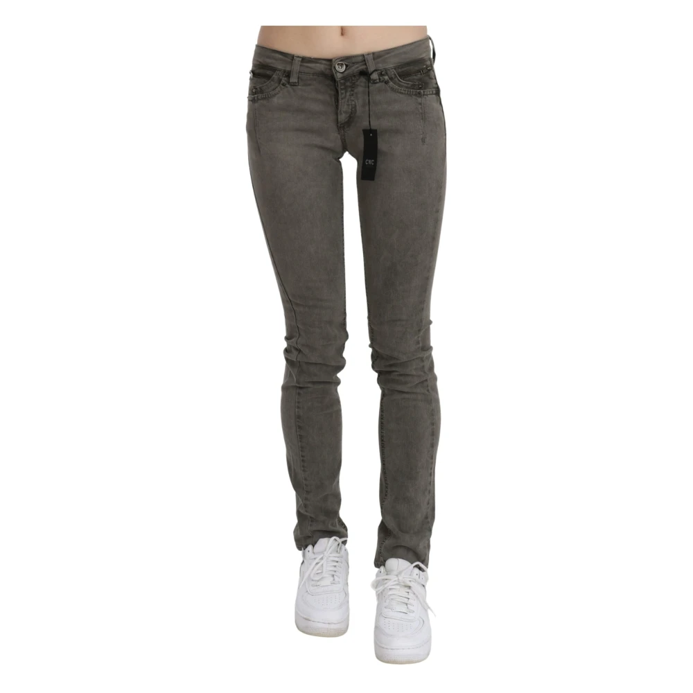 Costume National Donna Grigio Jeans Dritti