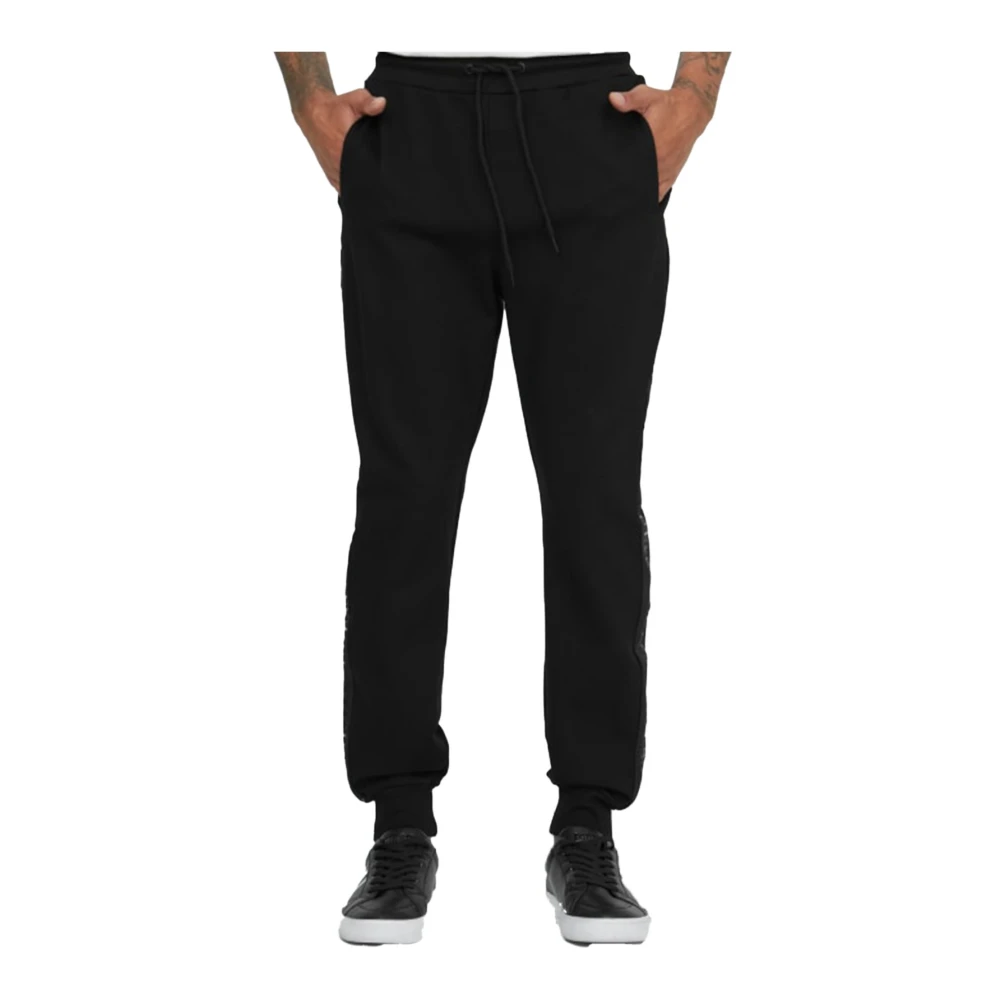 Guess Joggingbroek Zwart patch logo Black Heren