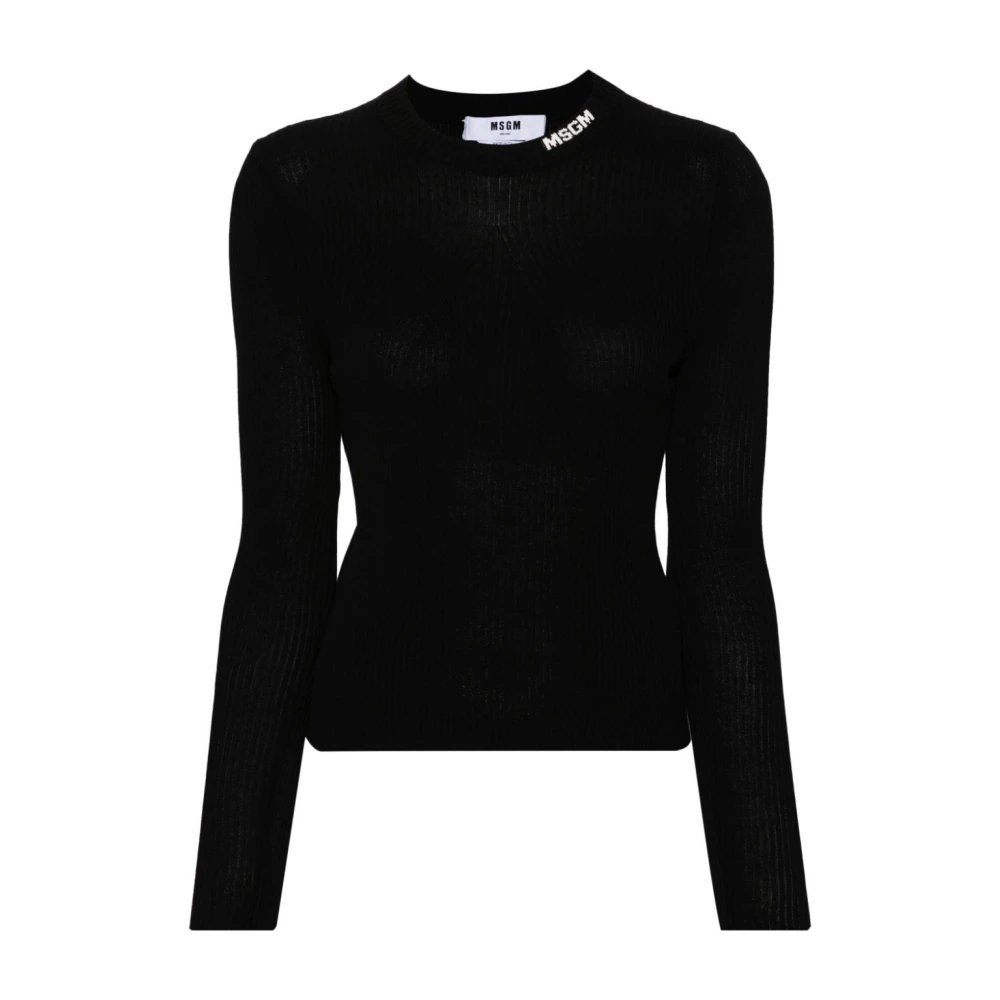 Msgm Stijlvolle Sweater voor Mannen en Vrouwen Black Dames