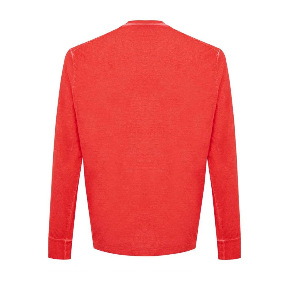 Dsquared2 Rode Katoenen T-Shirt Red Heren