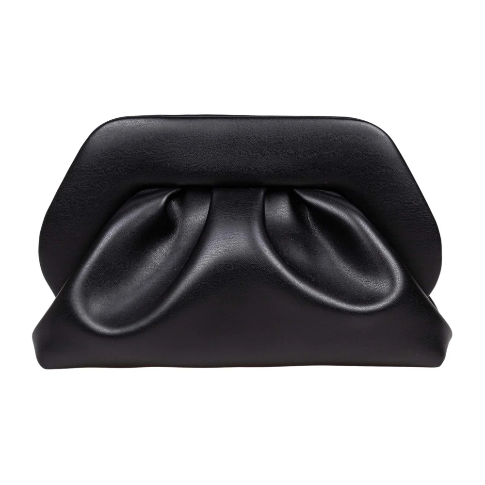 Themoirè Women's Black Clutches, One Size, Vegan Clutch Bag