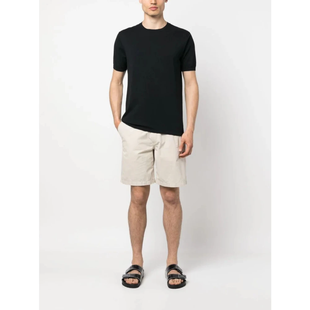 Aspesi Jersey T-shirt met ronde hals Blue Heren