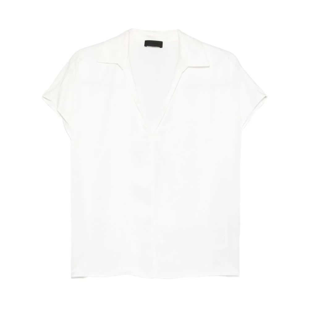 Liu Jo Vrouw Wit Satijnen Blouse