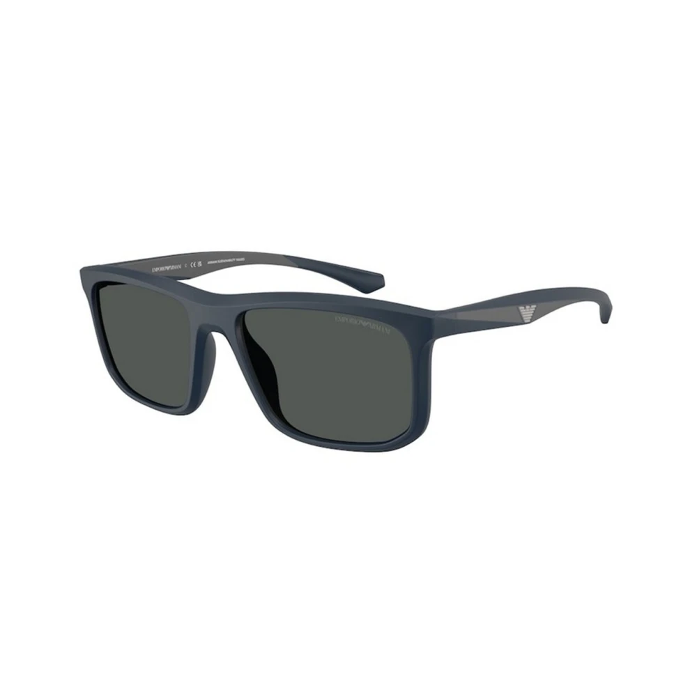 Emporio Armani Unisex Blå Autentiska Glasögon Med Toppkvalitetsservice