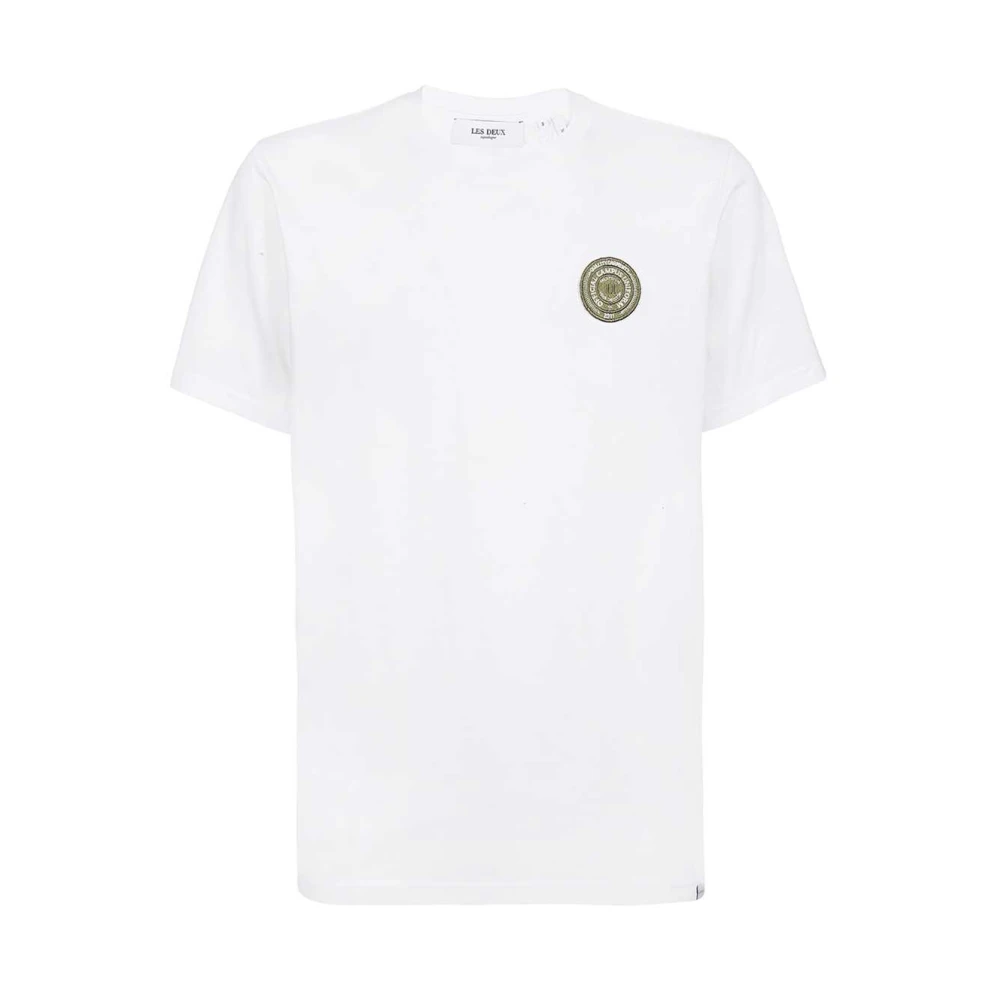 Les Deux Logo Print T-shirt White Heren