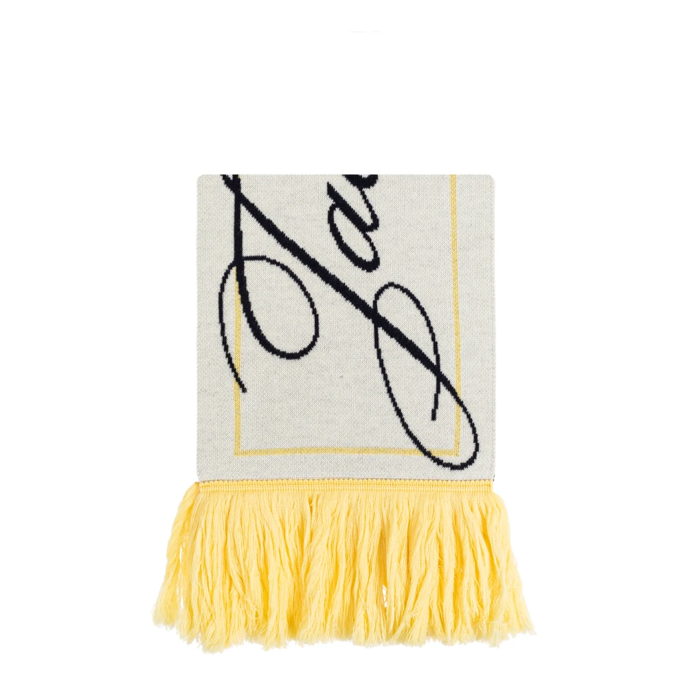 Jacquemus Unisex Bianco - The Liga Scarf - Accessories - One Size
