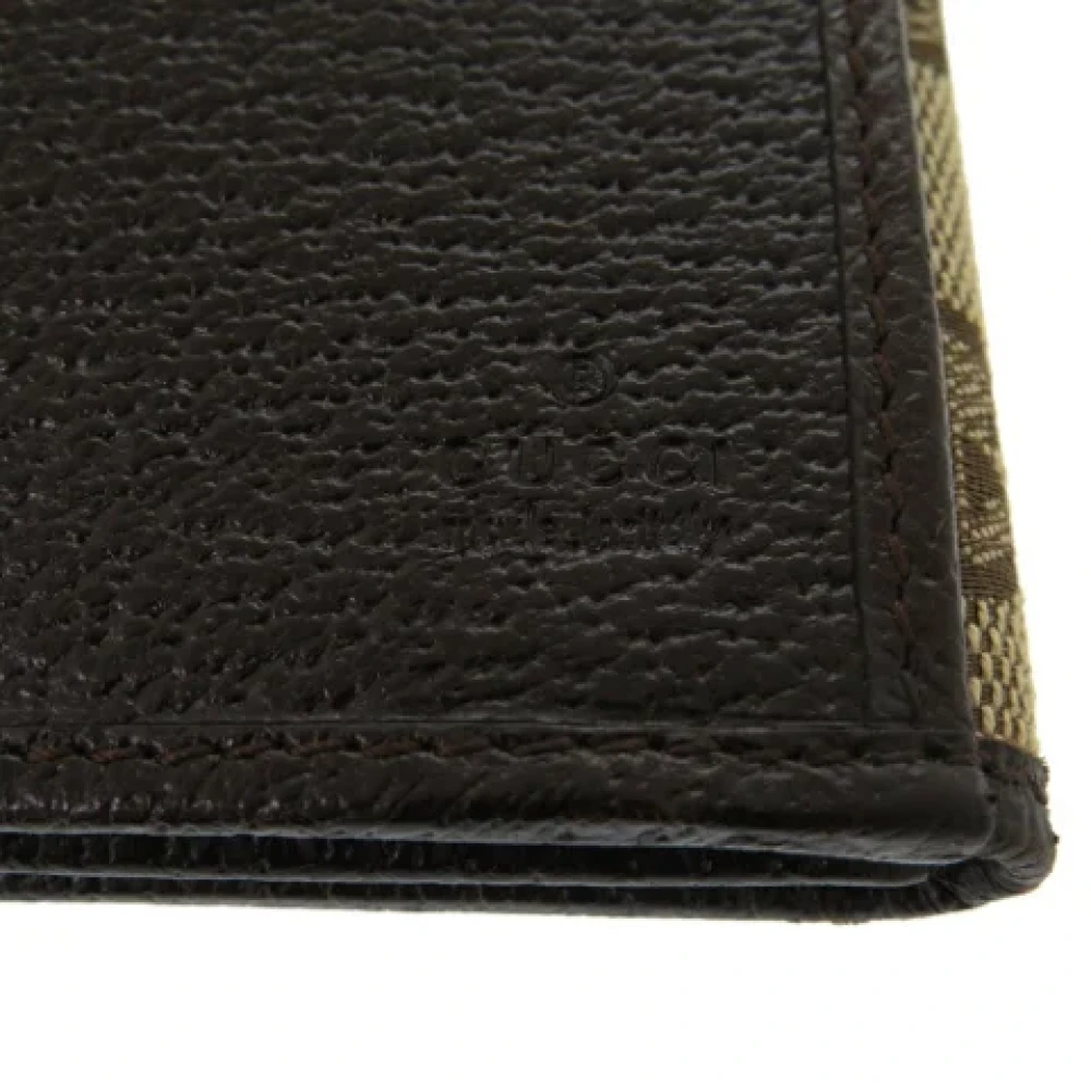 Gucci Vintage Pre-owned Canvas wallets Beige Dames