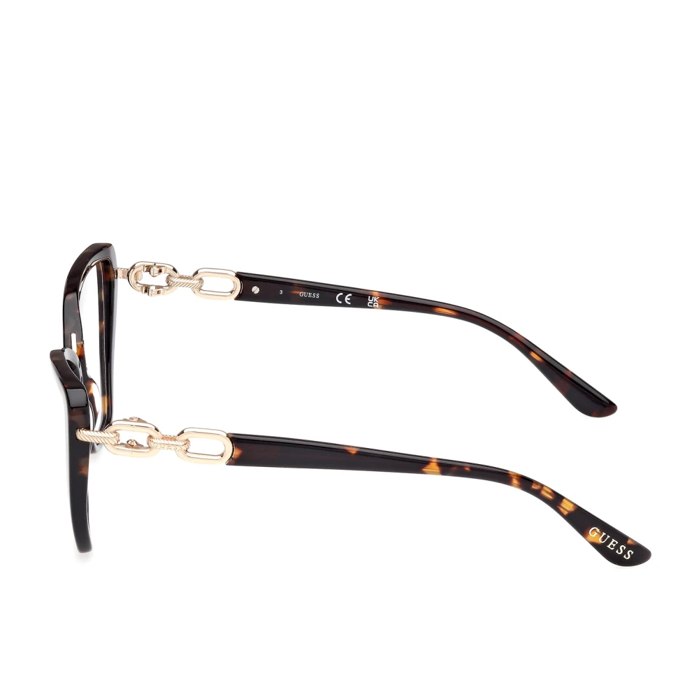 Guess Stijlvolle Brilmonturen in Bruin Schildpad Black Dames