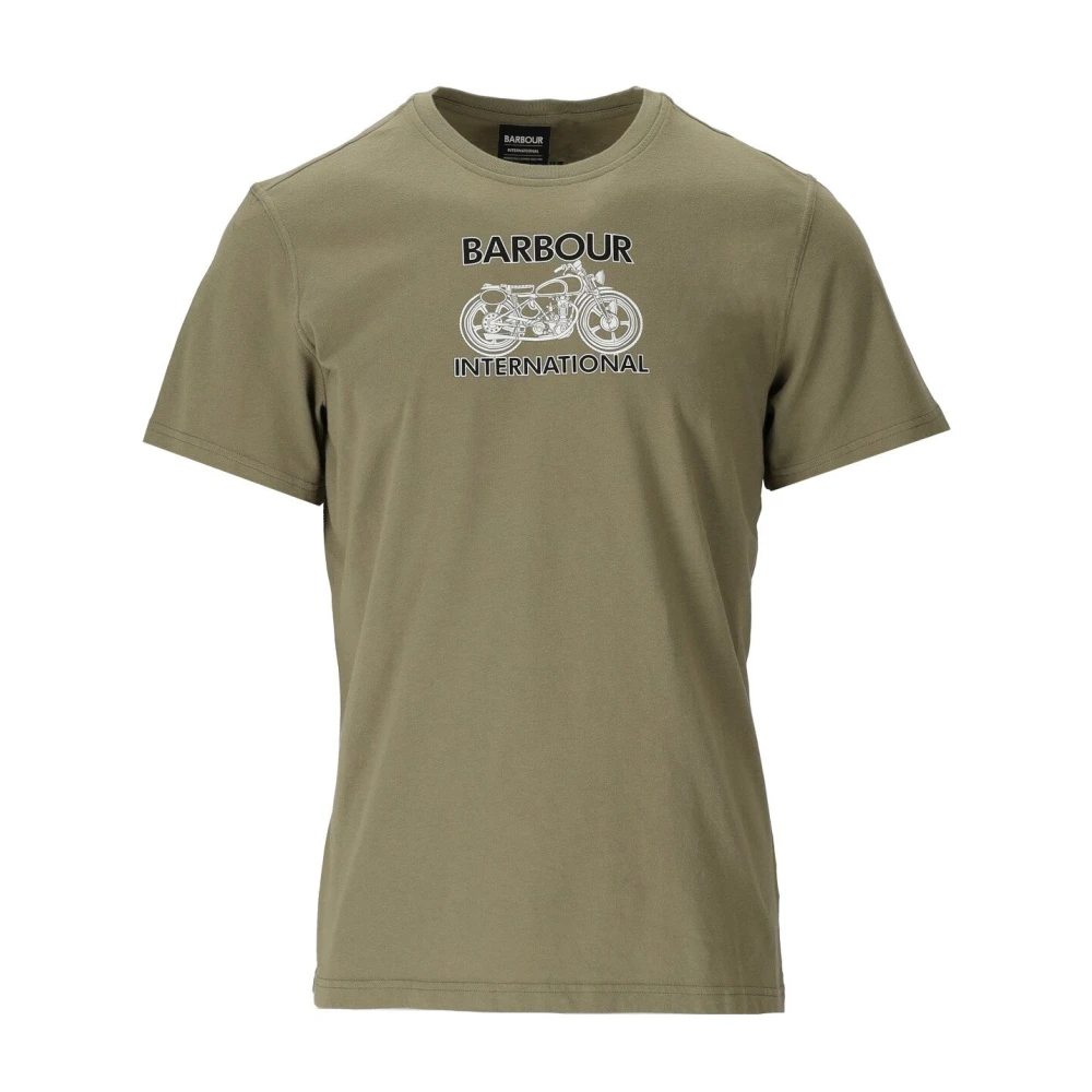 Barbour T-shirt Green Heren