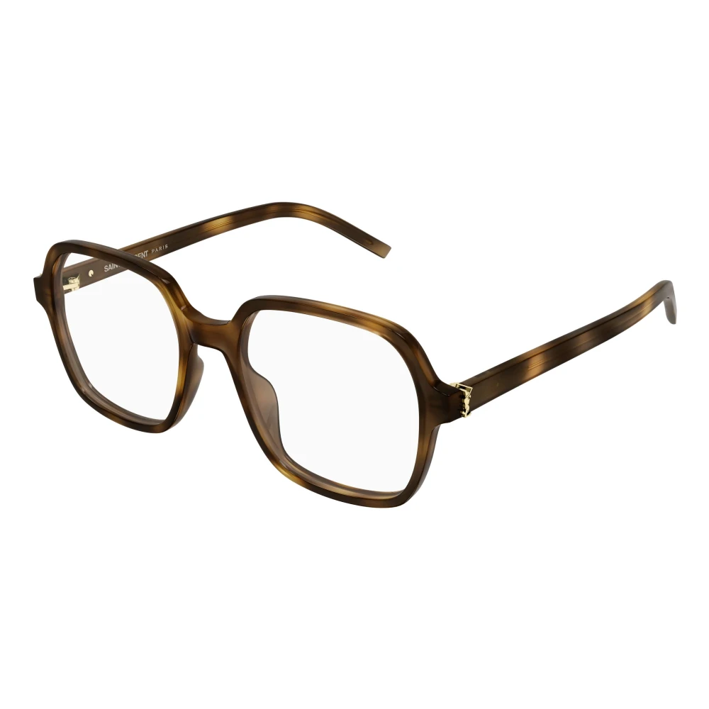 Saint Laurent Sl M190 003 Woman Optical Frames Acetate Havana Transparent Squared - Image 2
