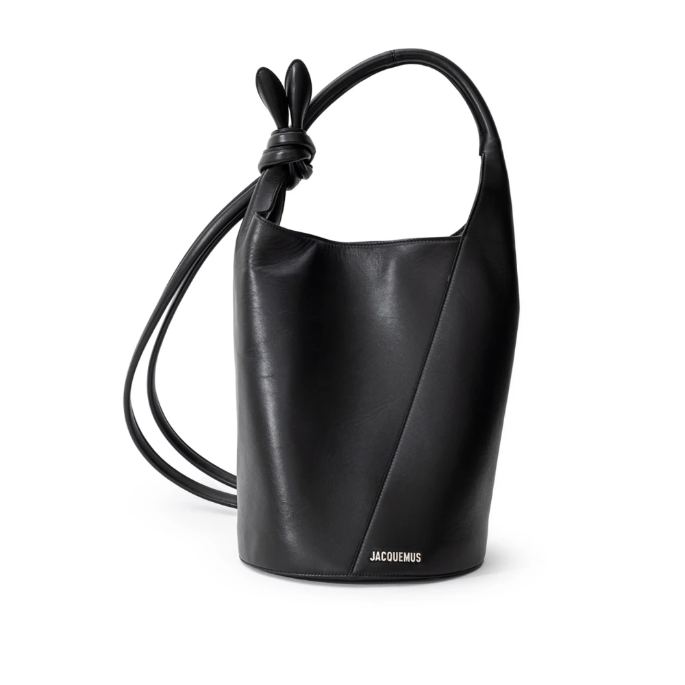 Jacquemus Geknoopte Bucket Bag Le Tourni Black Heren