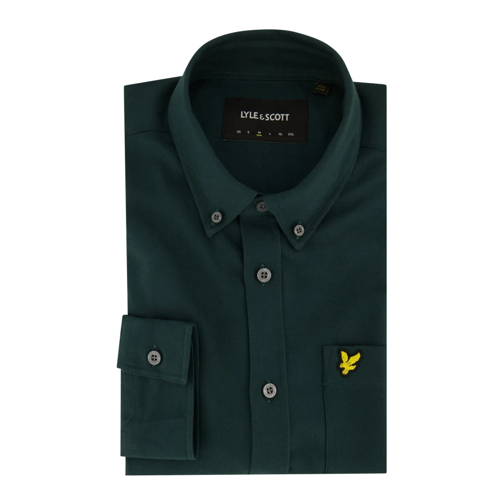 Lyle & Scott Casual Groene Overhemd Green Heren