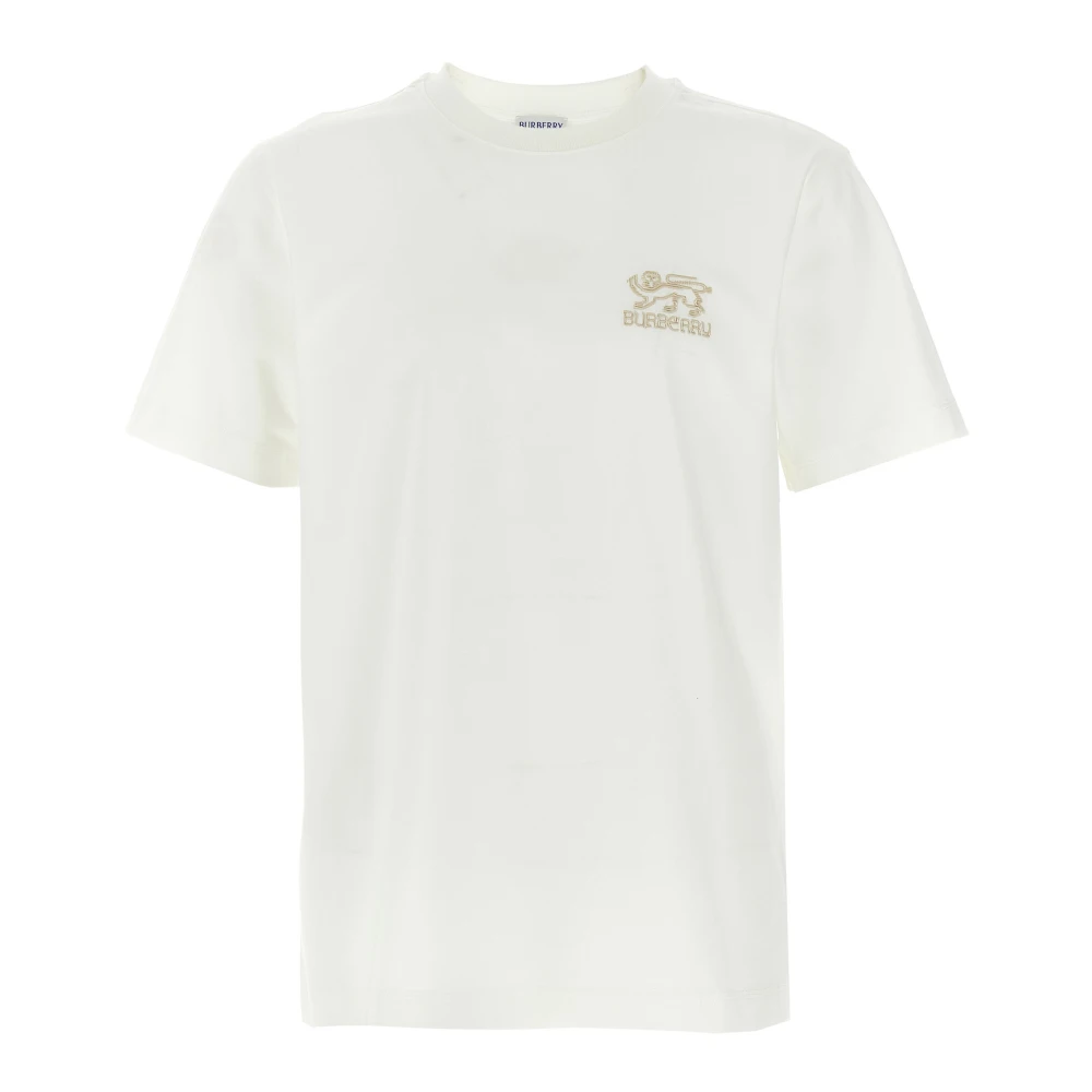 Burberry Men's White Sp25 Cotton T-Shirt - T-Shirts - Xs - Tops
