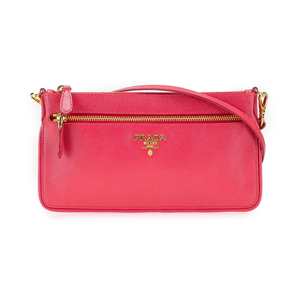 Prada Vintage Women's Pink Pre-Owned Crossbody Bag
