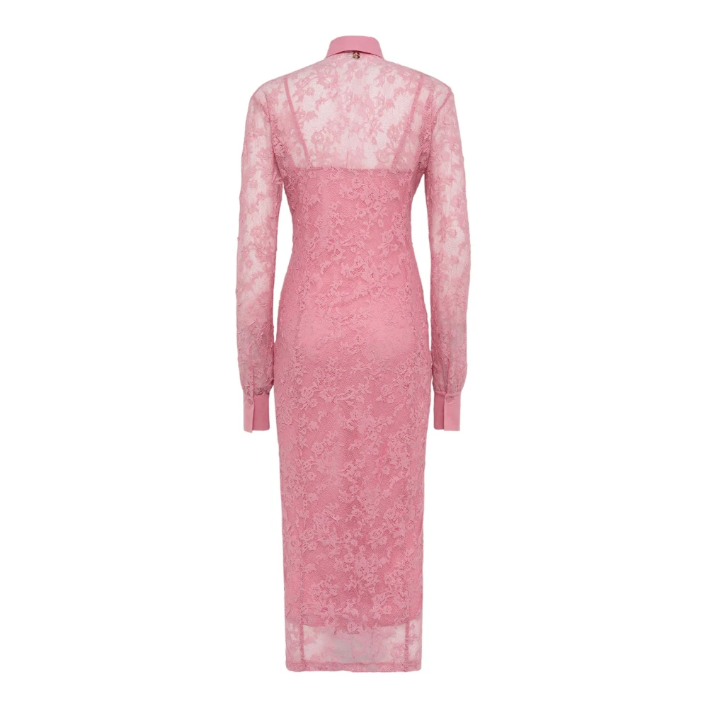 Blugirl Elegante Midi Jurk Pink Dames