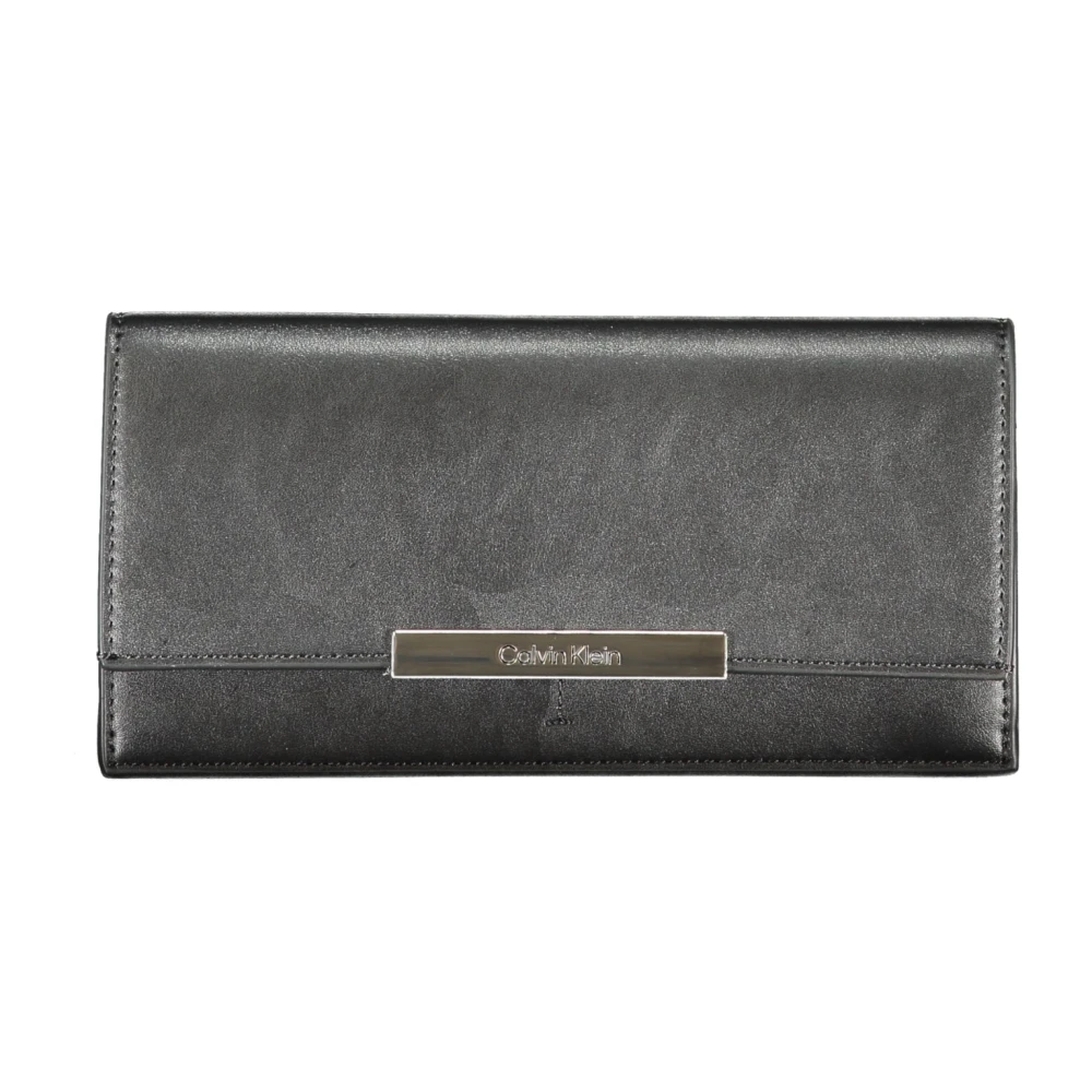 Calvin Klein Zwarte Polyester Portemonnee met RFID-bescherming Black Dames