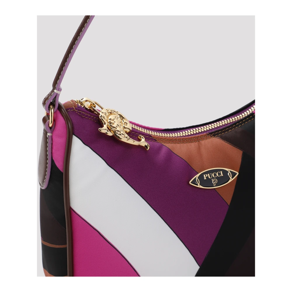EMILIO PUCCI Roze Paarse Schoudertas Aw24 Multicolor Dames