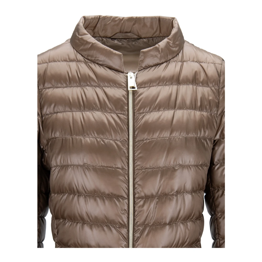 Herno Kort donsjack met dubbele ritssluiting Brown Dames