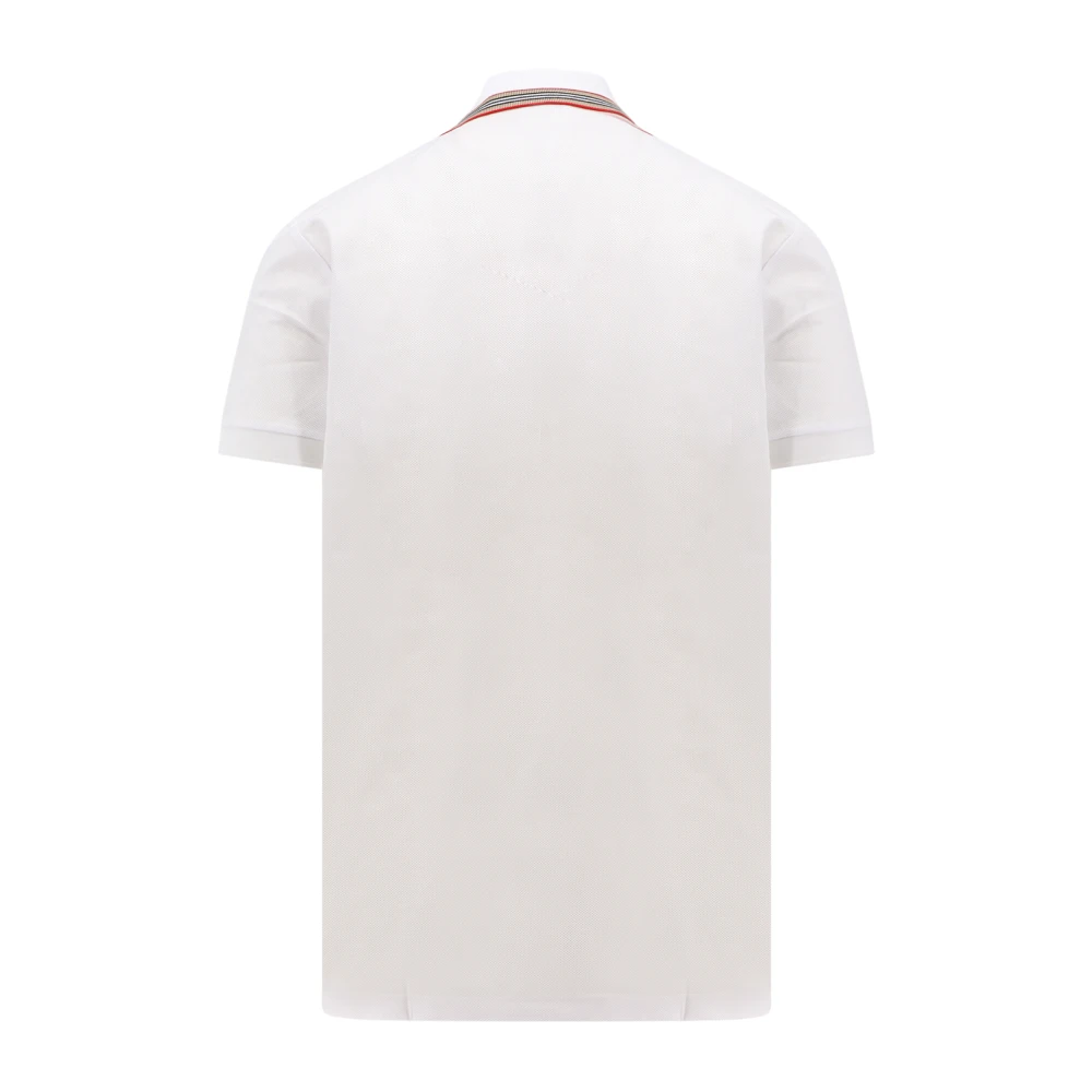 Burberry Iconisch Katoenen Poloshirt White Heren