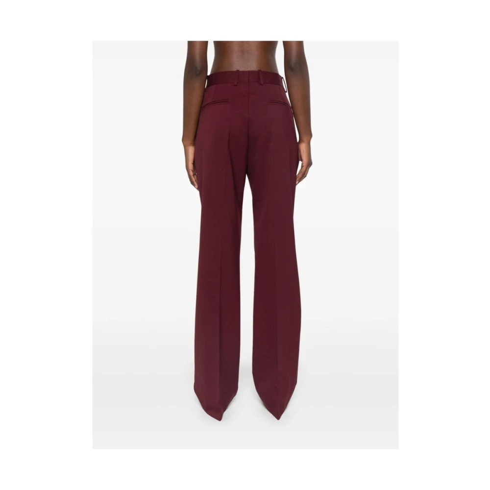 Armarium Rode Virgin Wool Blend Broek Red Dames