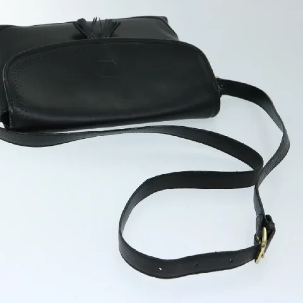 Burberry Vintage Pre-owned Leather shoulder-bags Black Dames