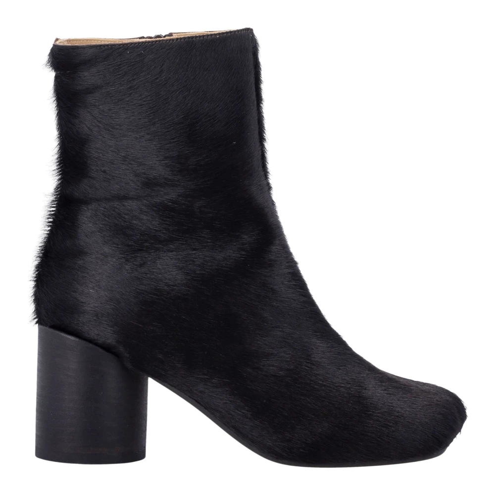 Mm6 Maison Margiela Donna Nero - Stivaletti Con Tacco Largo - Shoes - 36 Eu