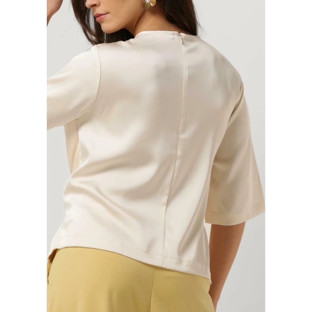 Gestuz Harper Knot Blouse Dames Tops Beige Dames