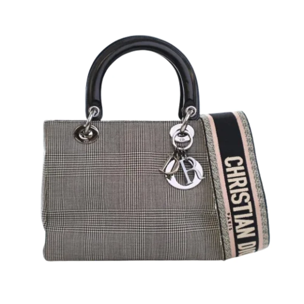 Dior Vintage Pre-owned Canvas dior-bags Gray Dames