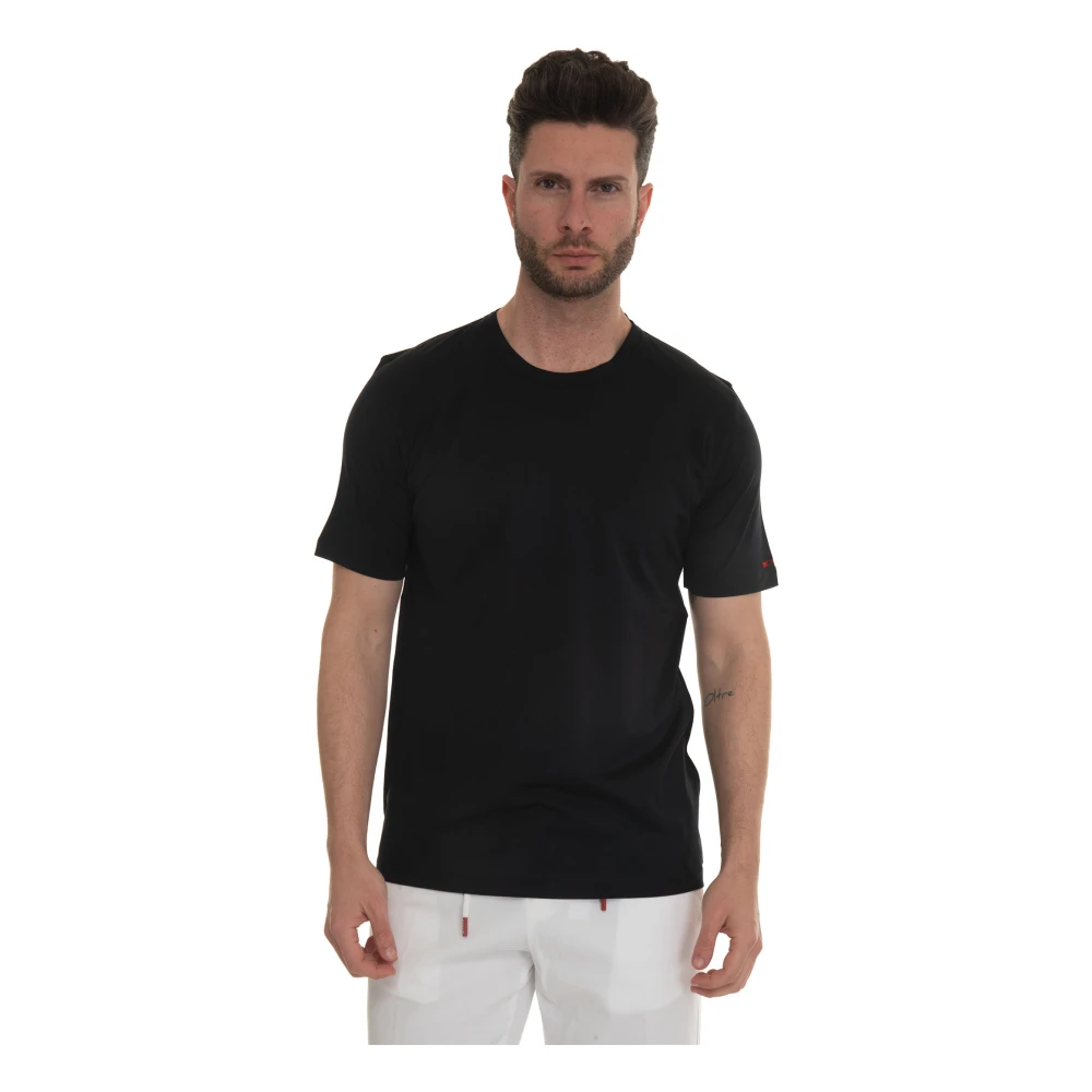 Kiton - Tops > T-Shirts - Black - Kiton - Modalova
