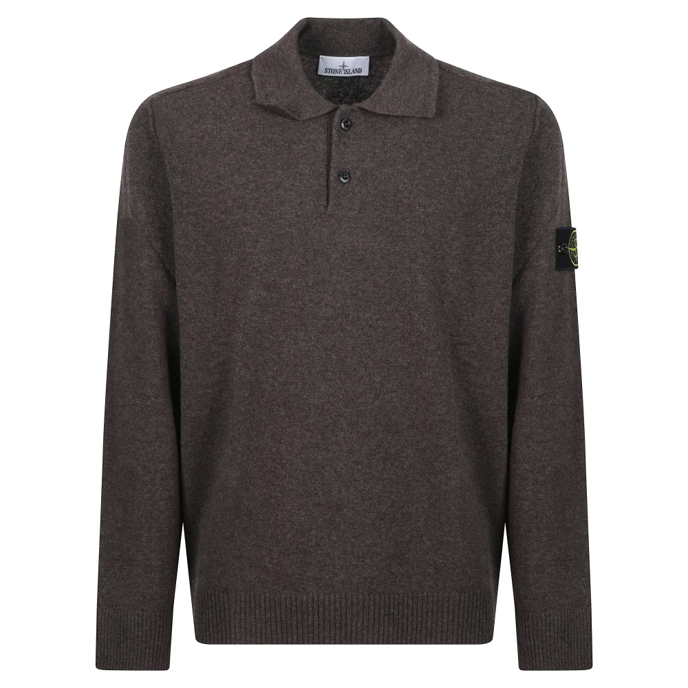 Stone Island , Round-Neck Knitwear, Male, Brown, Xl, Jumpers