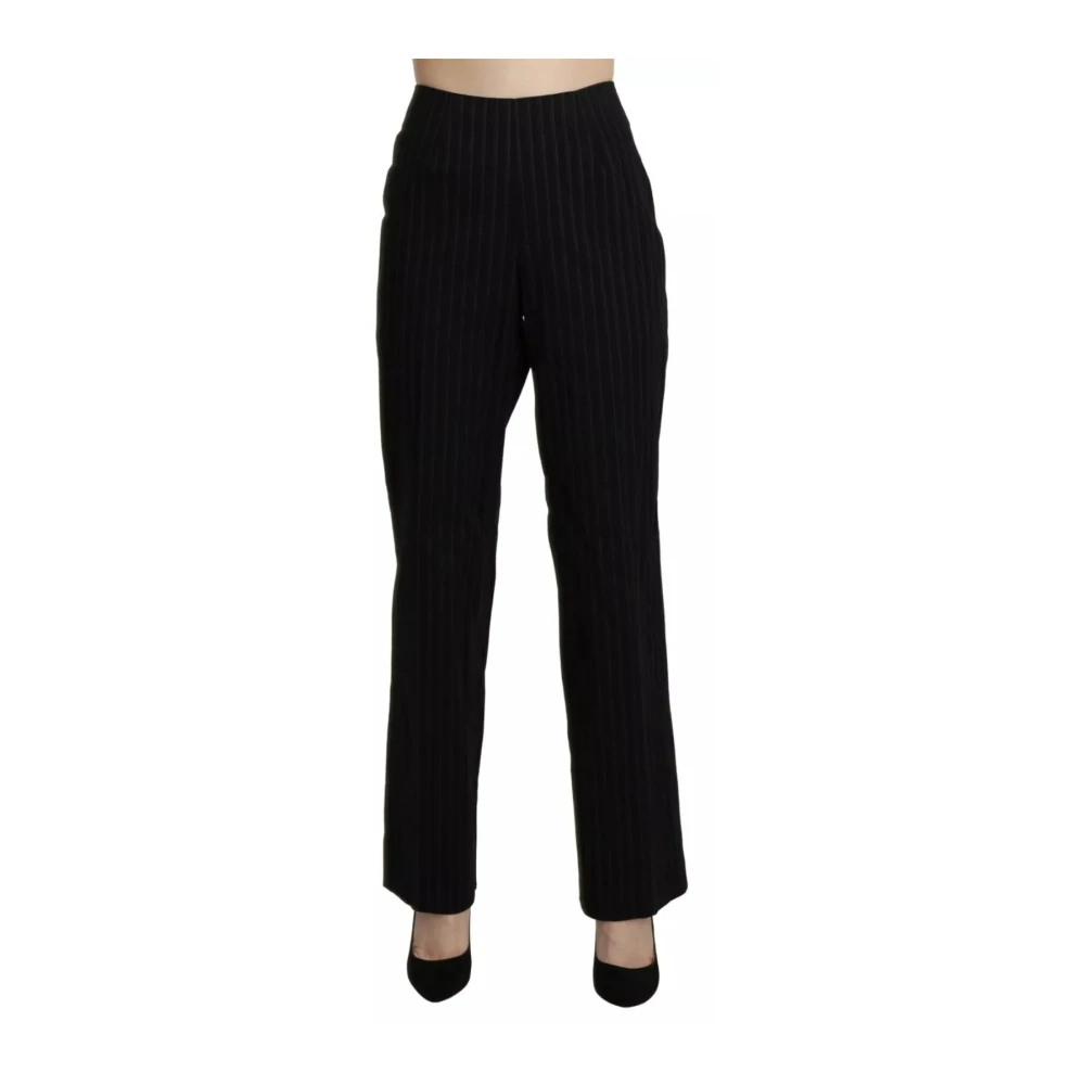 Bencivenga High Waist Straight Trousers - Female - Straight Trousers - Black - 2XL - Trousers