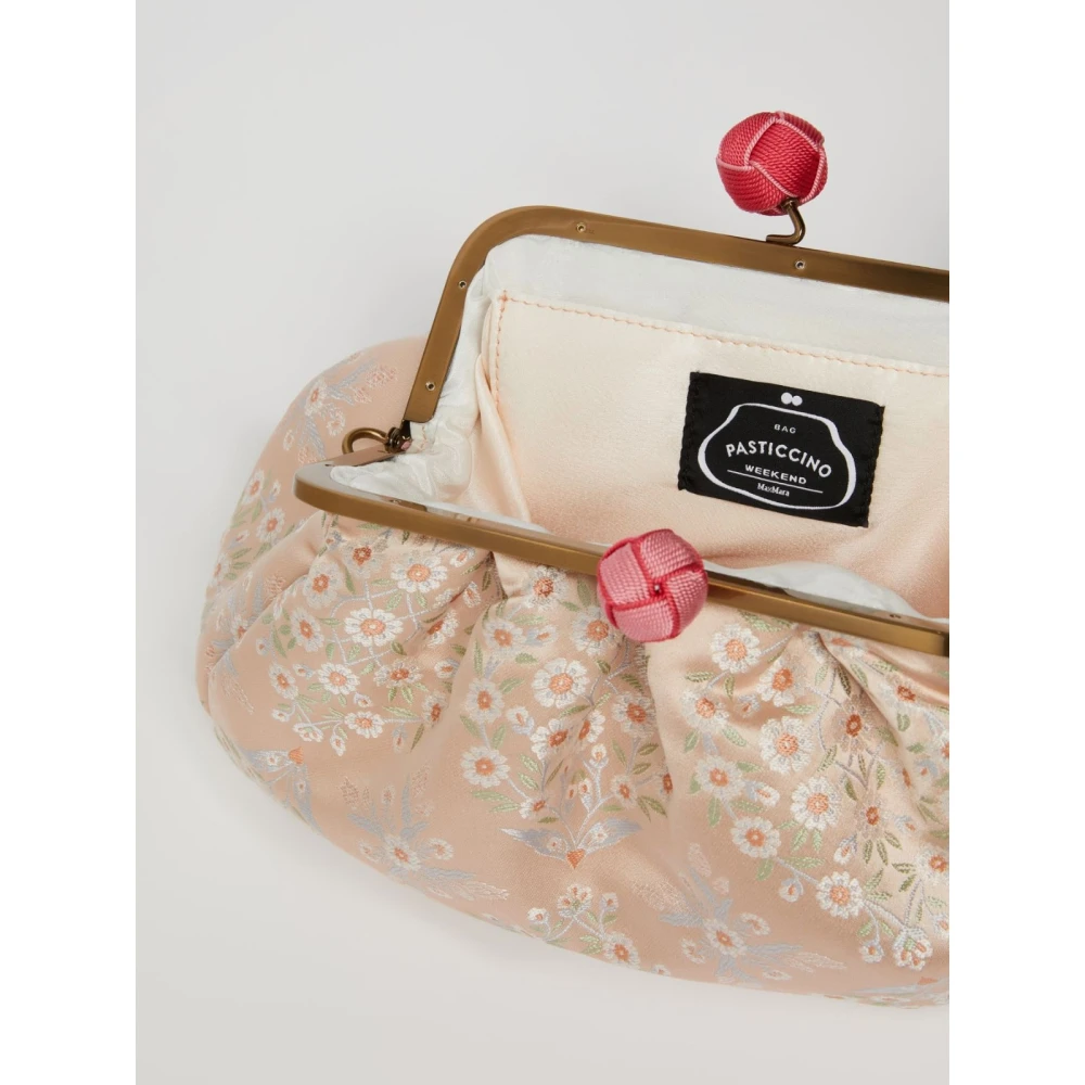 Max Mara Weekend Zijden Pasticcino Schoudertas Ornament Pink Dames