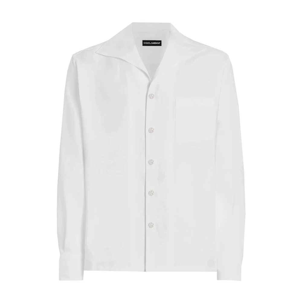 Dolce & Gabbana Men's Blue Casual Cotton Shirt In