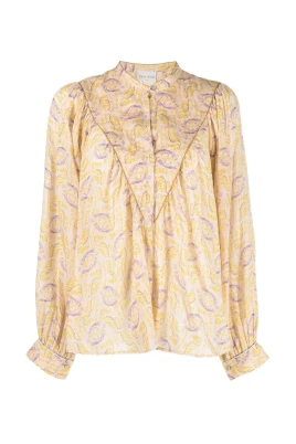 Lunar Print Casual Blouse