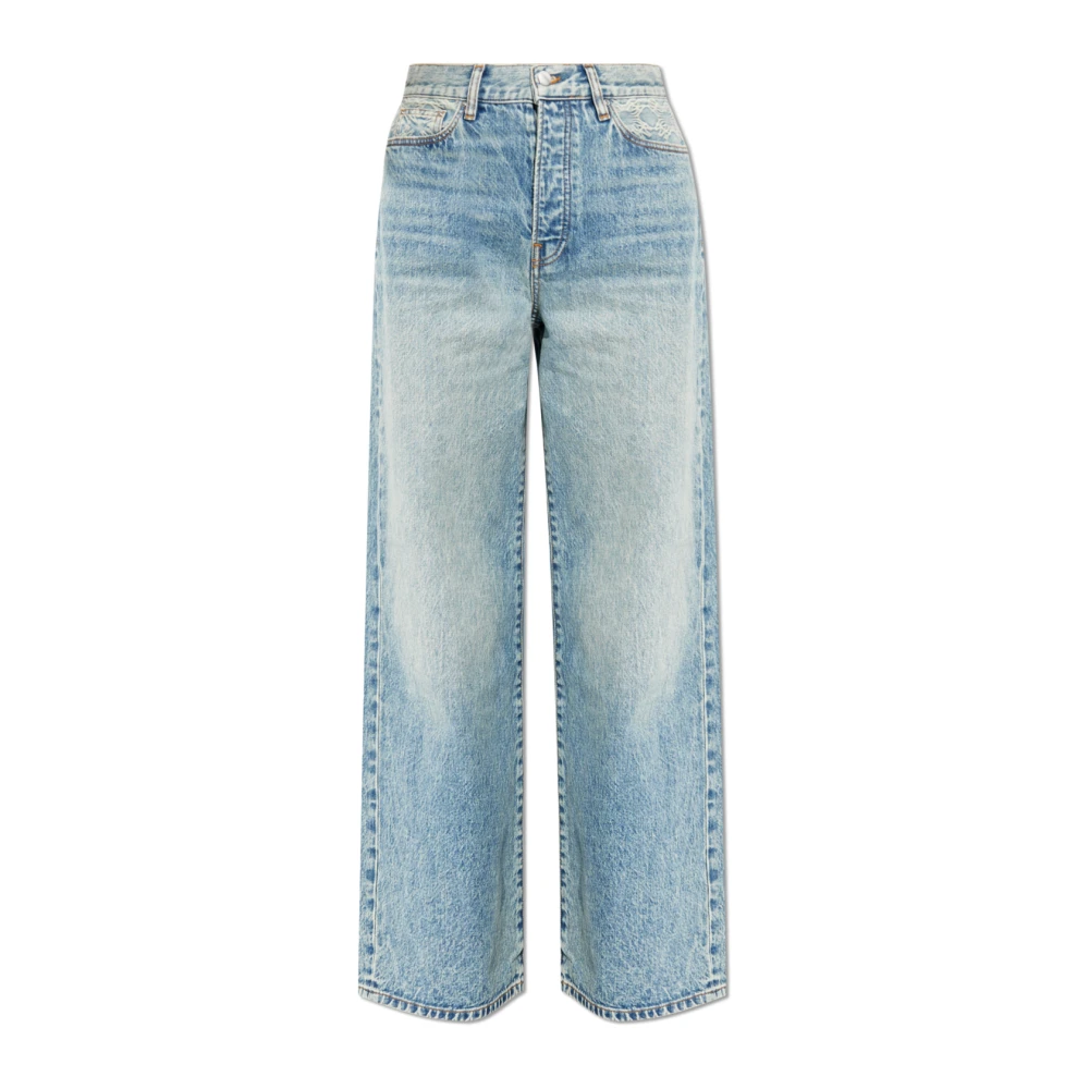 Amiri Jeans met logo Blue Dames