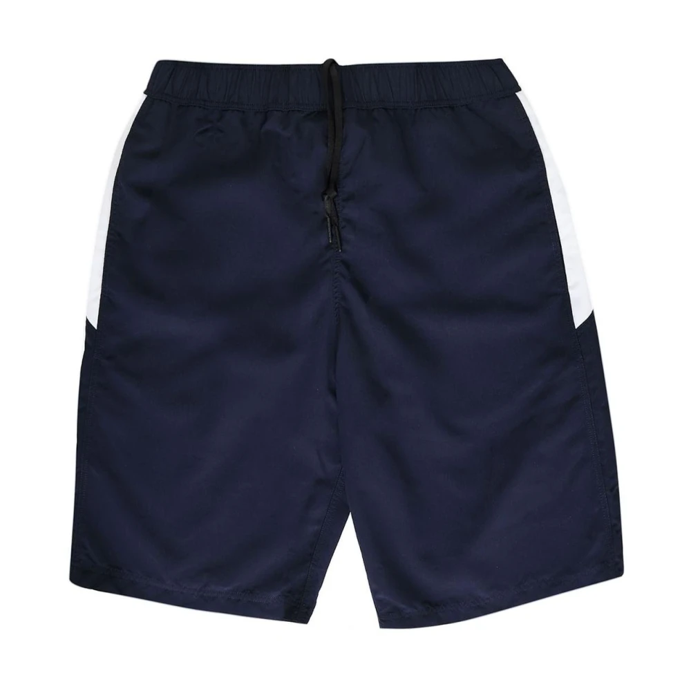 Palm Angels Herren Blau Gothic Logo Beach Shorts