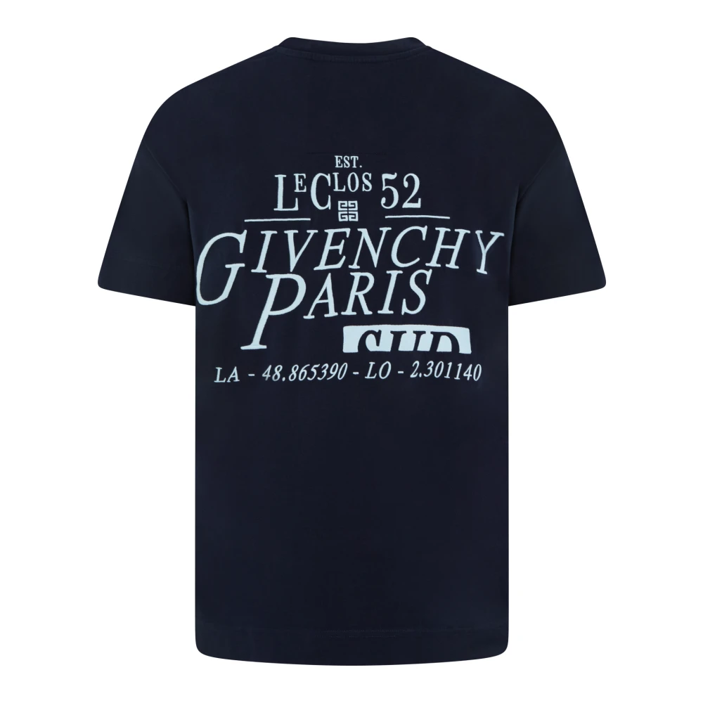 Givenchy Boxy Fit T-Shirt Blue Heren