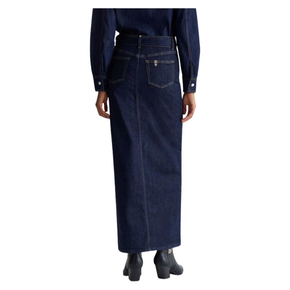 Liu Jo Denim Rokken met Riem Blue Dames
