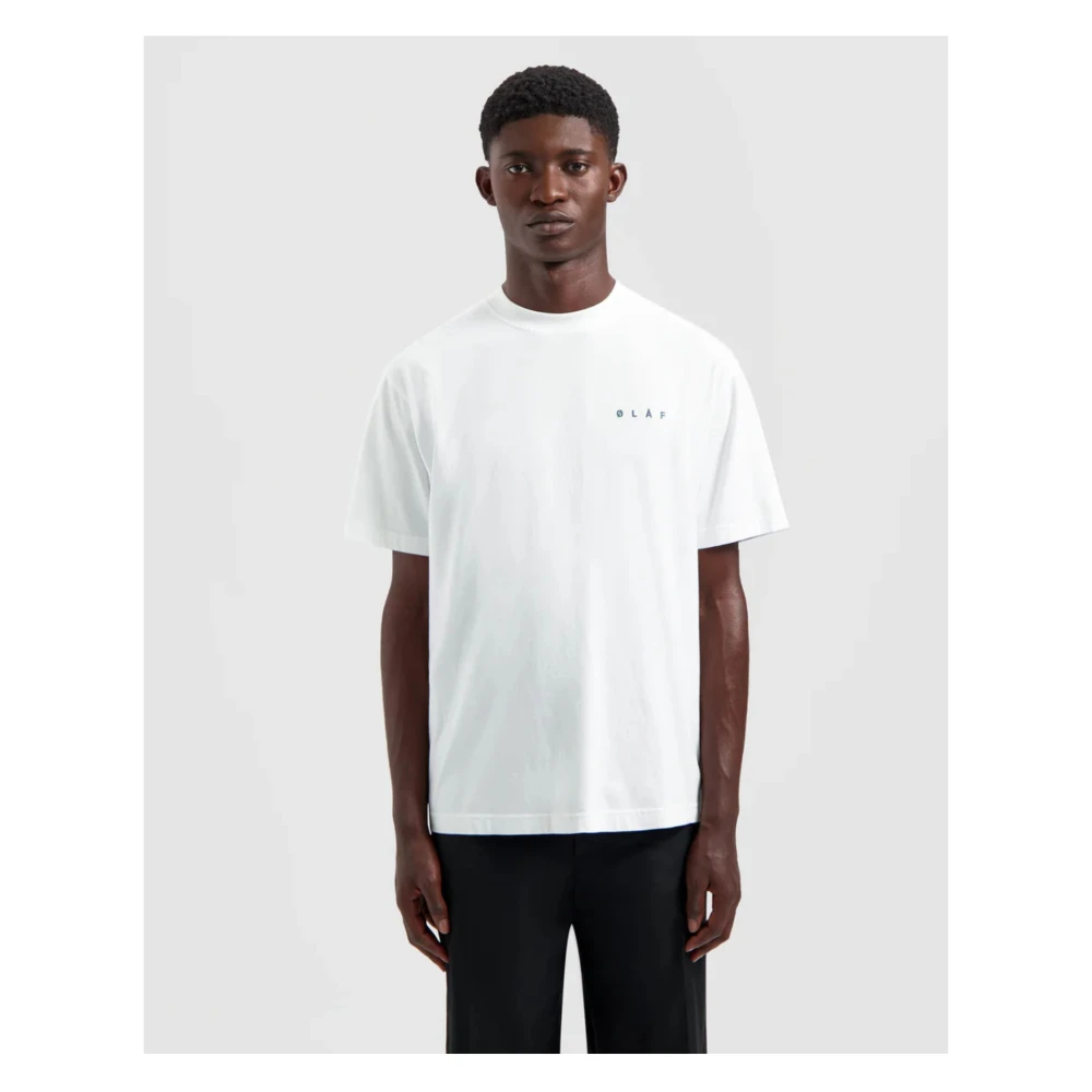 Olaf Hussein Grijze T-shirt met ØlÅf Design Gray Heren