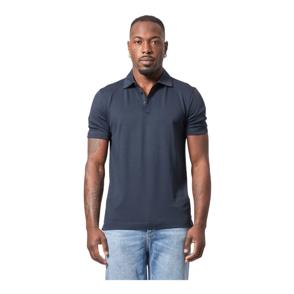 Hugo Boss Blauw Polo Shirt Regular Fit Blue Heren