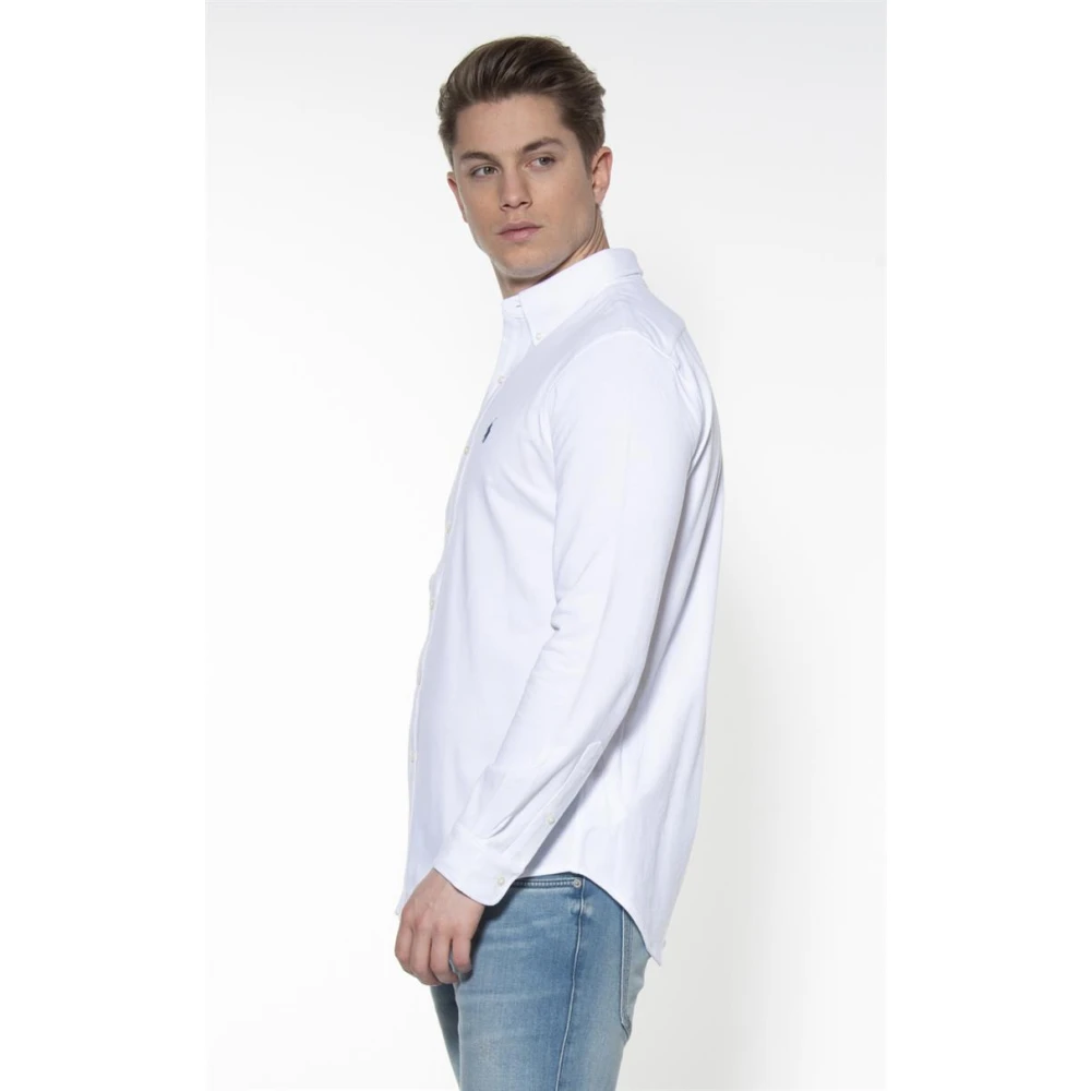 Ralph Lauren Klassiek overhemd met knopen White Heren