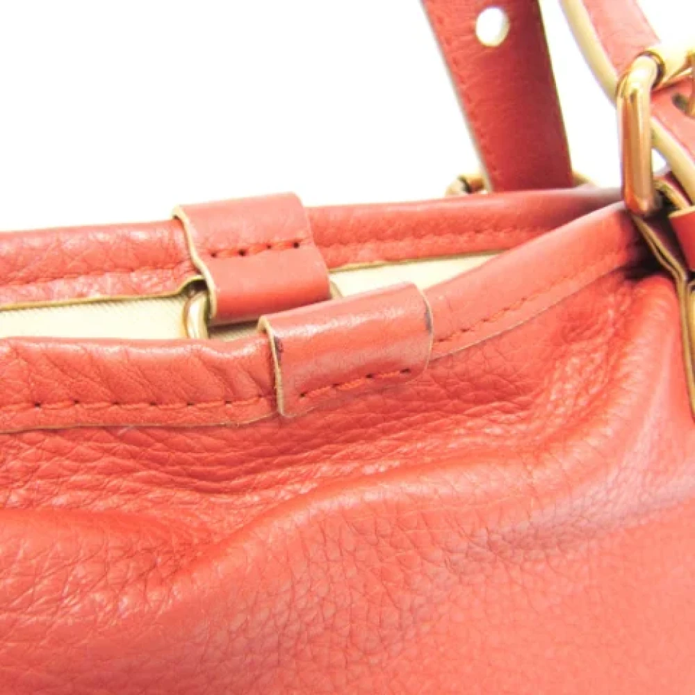Chloé Pre-owned Leather handbags Red Dames