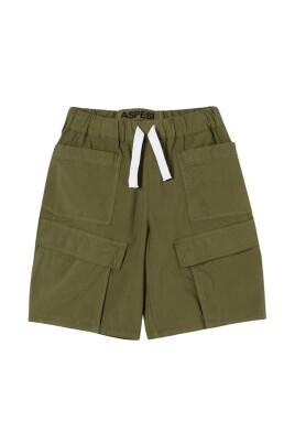 green-multipocket-cargo-shorts-for-kids