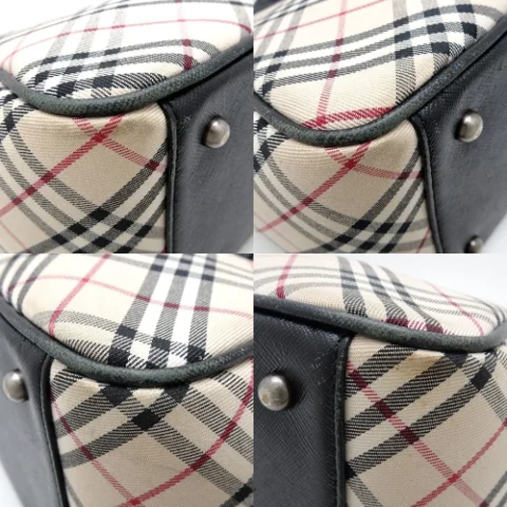 Burberry Vintage Pre-owned Canvas handbags Beige Dames