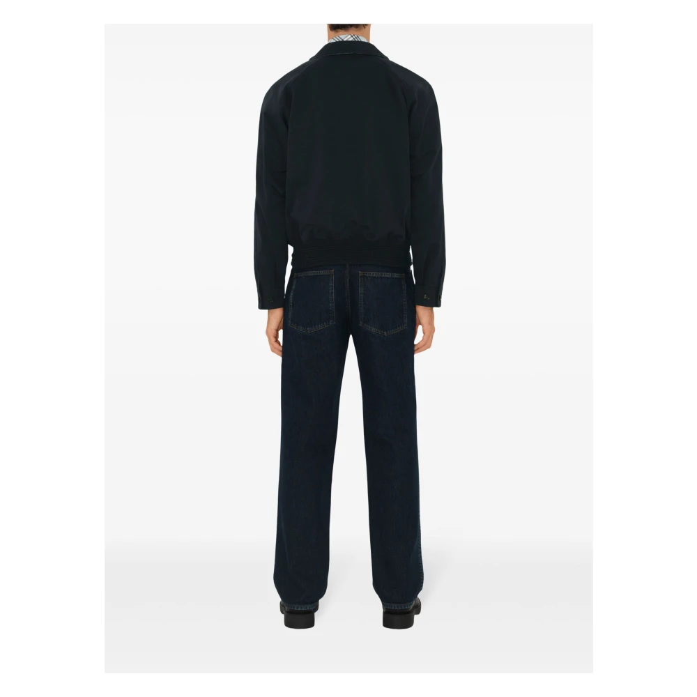Burberry Blauwe Jacks met Dubbele Ritssluiting Blue Heren