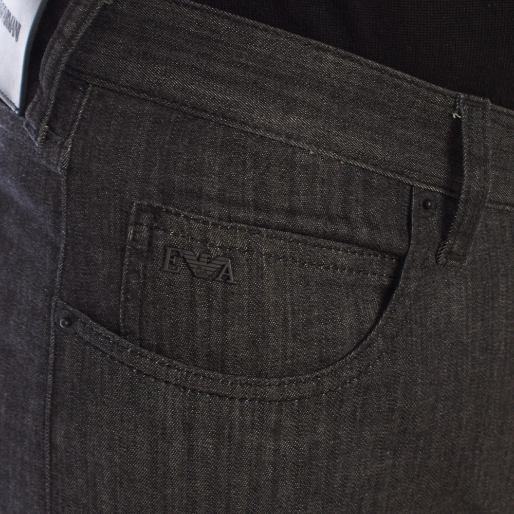 Emporio Armani Moderne Vijf-Pocket Broek Black Heren