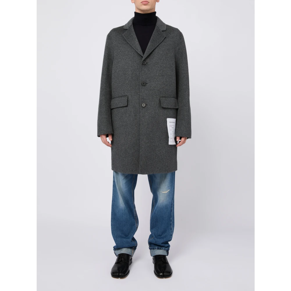 Amaránto Grijze Winterjas Herenmode Gray Heren