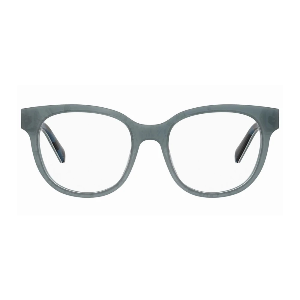 Love Moschino Blauwe Acetaatframe Bril met 51mm Lens Blue Dames
